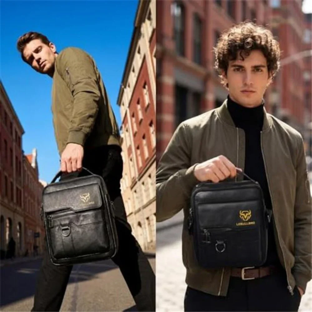 Shoulder Bag for Men Crossbody Bags Leather Sling Bag Messenger Bags